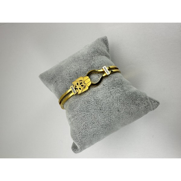 Gold Aslan Desenli Bileklik